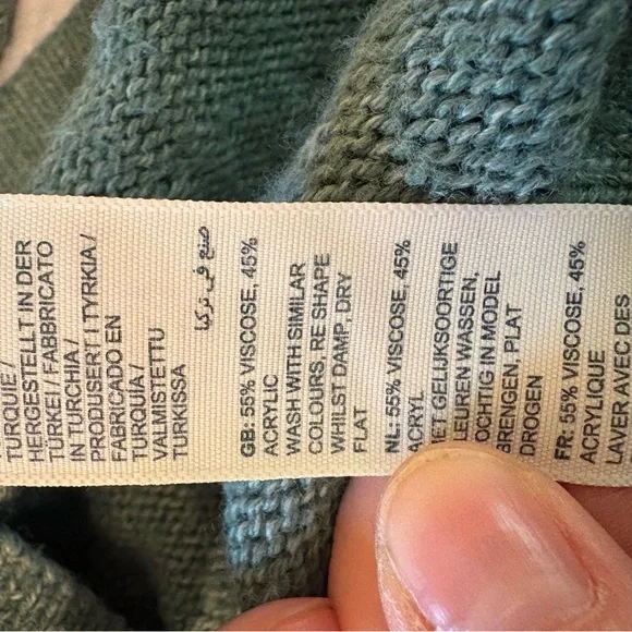 Fat face Emmy knit jumper green Button-Detail Women's Sweater - Picture 9 of 9